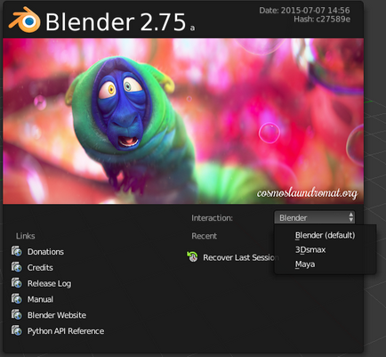 Blender pentru imprimante (o fereastră a unei imagini 3D) Blender pentru imprimante