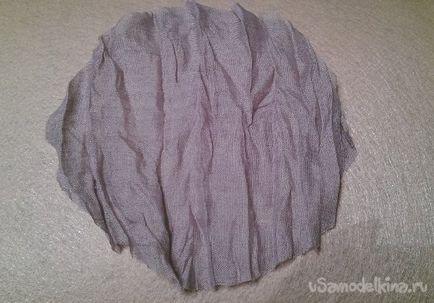 Брошка «парасольку» з тканини і дроту