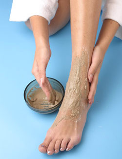 Цілющі властивості глини при захворюваннях ніг