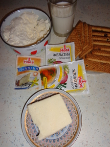 Cheesecake fara coacere cu reteta de gelatina cu fotografii