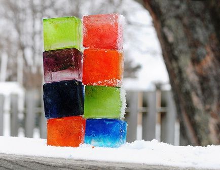 Кольоровий лід, як зробити кольоровий лід