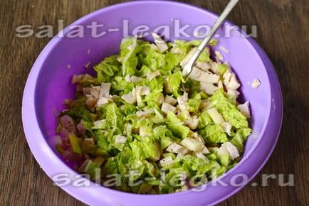 Дієтичний салат з авокадо і курки, рецепт з фото дуже смачний з яблуком