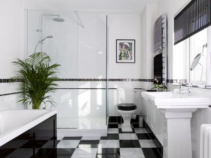 Design de baie în stilul de stil art-deco, interior și idei
