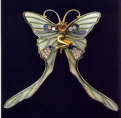Elveți în bijuterii Art Nouveau