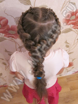Fotografie și video de păr de păr din pigtails pentru fetițe