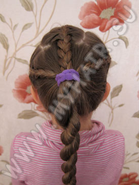 Фото і відео дитячих зачісок з кісок для маленьких дівчаток