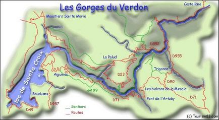 Gorges du verdon (вердонское ущелина), прованс, франція