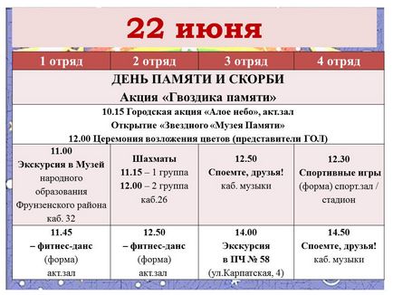 съзвездие от градското оздравителен лагер