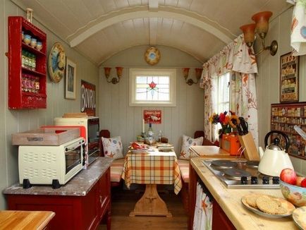 Idei pentru decorarea unei bucătării de cabană cu propriile mâini