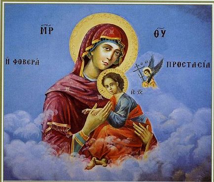 Ікона Божої Матері з ангелами, ангели