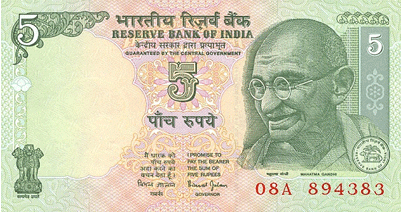 Indian rupee, banii lumii