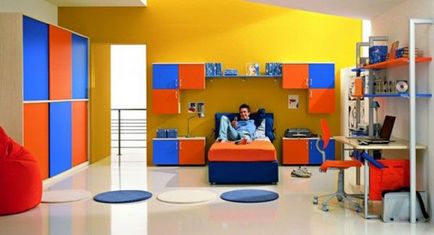 Interiorul unei camere pentru un băiat adolescent - design vip interior