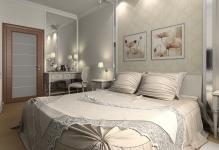 Camera de dormit camera de interior în apartament sunt exemple reale, liniștit, imagini de design este mai simplu,