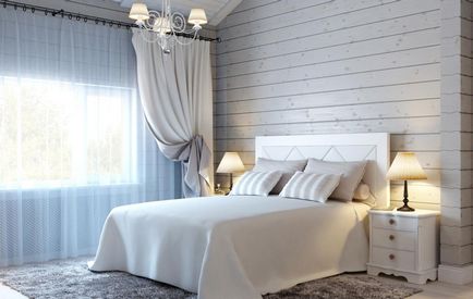 Camera de dormit camera de interior în apartament sunt exemple reale, liniștit, imagini de design este mai simplu,