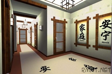 Interior în stil oriental al Japoniei 1