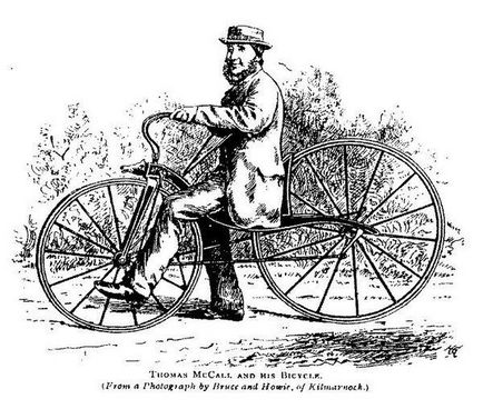 A történelem a kerékpár