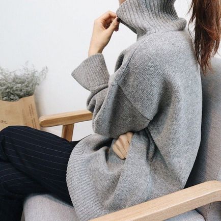 Cum să poarte un pulover în îmbrăcămintea de iarnă (fotografie)