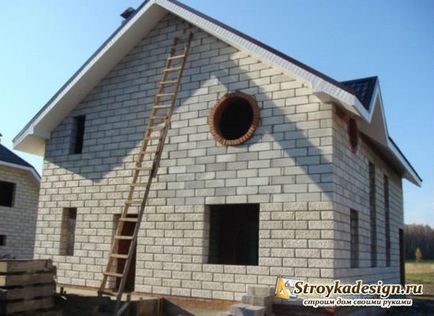Cum de a construi o casă din blocuri de spumă costuri, fotografii și modele de case dintr-un bloc de spumă