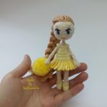 Hogyan készítsünk egy fürdőruha fodros a baba horog - katkarmela játékok Amigurumi horgolt