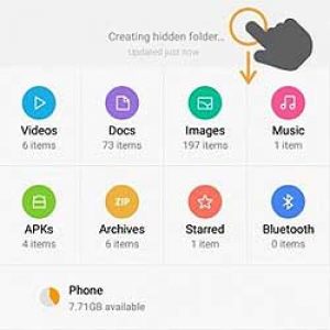 Cum să ascundeți fișierele și folderele într-un smartphone sau tabletă xiaomi