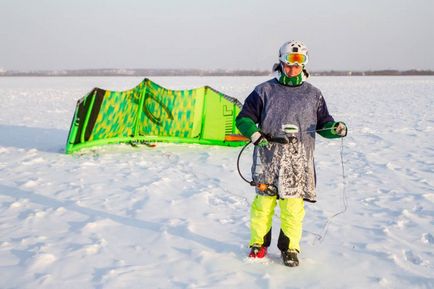 Як зібрати надувний кайт взимку, зборка кайта, кайт школа, кайтхак