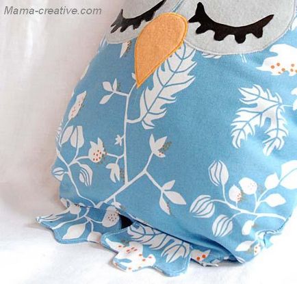 Як зшити подушку сову з тканини, мамин креатив
