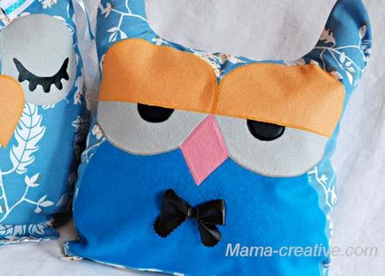 Як зшити подушку сову з тканини, мамин креатив
