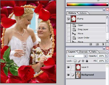 Hogyan lehet behelyezni egy képet a keretben a Photoshop - a referencia-könyv a menyasszony