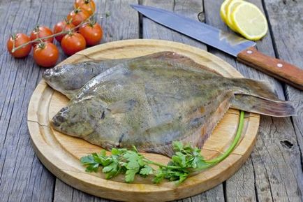 Flounder, conținutul său de calorii și proprietăți utile