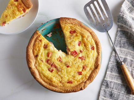 Quiche sonkával és paradicsommal - recept fotókkal, hogyan kell főzni egy finom házi