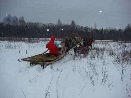 Кріплення оглобель до саней