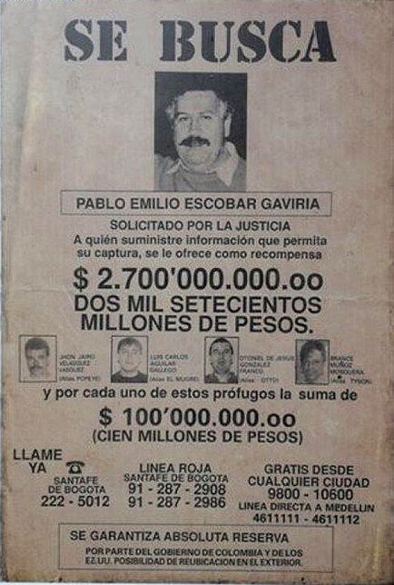 Кримінальні авторитети злодії в законі, Пабло Ескобар