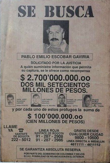 Autoritățile criminale ale hoților în drept, Pablo Escobar