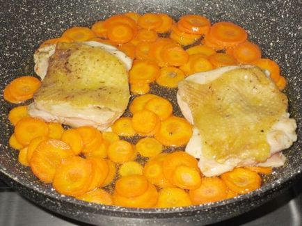 Sült csirke sárgarépa - receptek képekkel