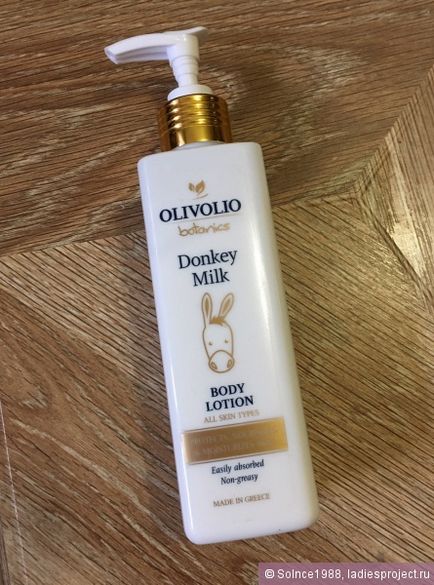 Лосьйон для тіла для всіх типів шкіри olivolio botanics donkey milk - відгуки, фото і ціна