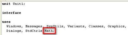 Математичні функції в delphi, мови програмування