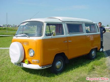 Volkswagen t1 și t2 minivans (poveste imagine) - în stil retro - țara mamei