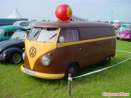 Volkswagen t1 și t2 minivans (poveste imagine) - în stil retro - țara mamei