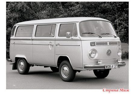 Volkswagen t1 și t2 minivans (poveste imagine) - în stil retro - țara mamei