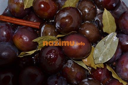Ecetes szilva - recept fotókkal a téli (fotó) Ecetes szilva - recept fotókkal a téli