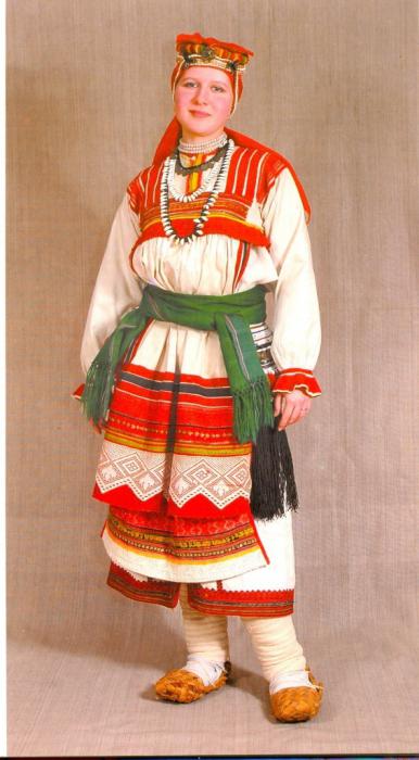 Descrierea costumelor naționale din Mordovia, fotografie