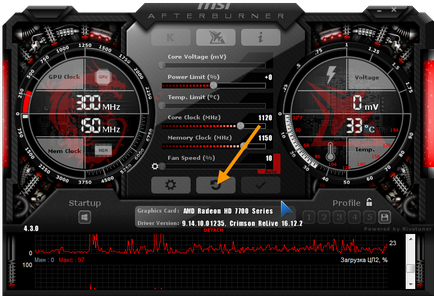 Konfigurálása MSI utánégető (utánégető) Konfigurálása MSI Afterburner