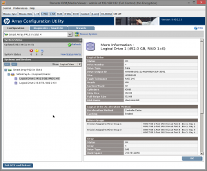 Configurarea controlerului raid hp smart array p410