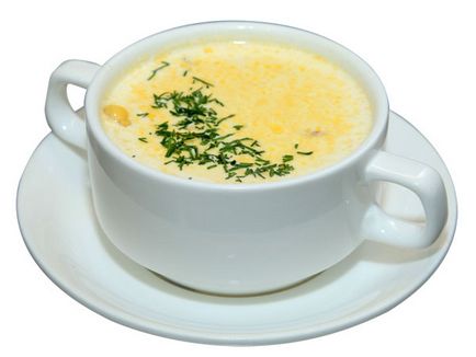 Ніжний і вишуканий сирний суп