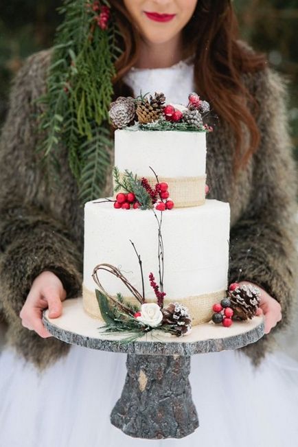 Новорічний торт, зимовий дизайн торта, pulse fashion