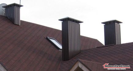 Învelirea conductelor de ventilație pe acoperiș