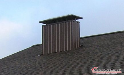 Tokjába légcsatornák a tetőn (bélés) Tokjába légcsatornák a tetőn