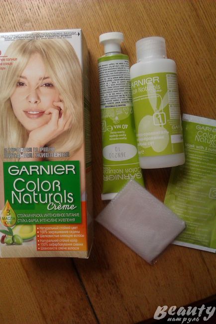 Recenzii de colorant persistent de vopsea de păr Garnier color naturals crema