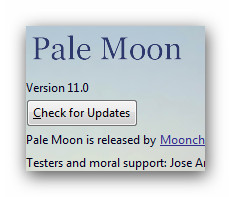 Pale moon - полегшена, прискорена і поліпшена mozilla firefox