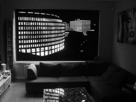 Obloane perforate care transformă fereastra într-o panoramă uimitoare a orașului de noapte (12 fotografii)